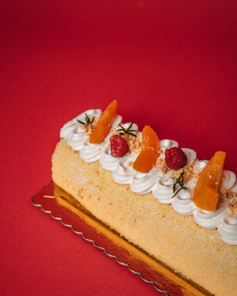 Peaches & Hazelnuts Swiss Roll
