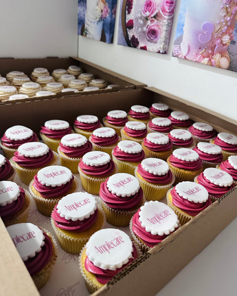 Corporate Logo Cupcakes