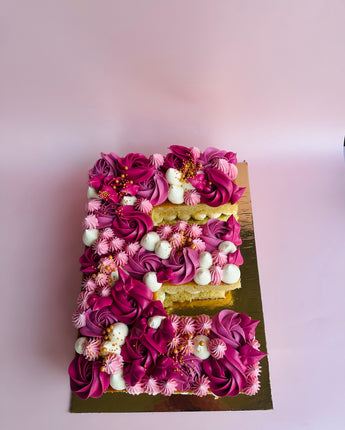 Letter Cakes with Buttercream