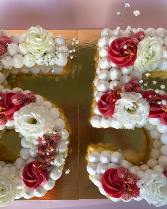 Double Number Sponge Cake with Fresh Cream