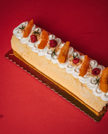 Peaches & Hazelnuts Swiss Roll