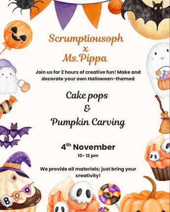 SCRUMPTIOUS X MS PIPPA SPECIAL Halloween Kids Workshop 04.11.2026