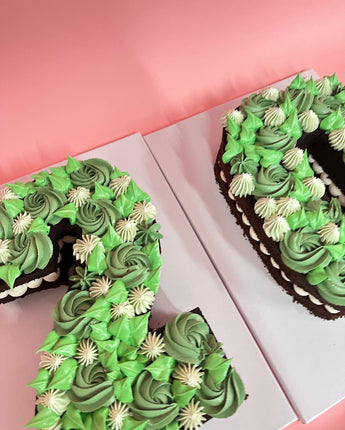 Double Number Cake with Buttercream